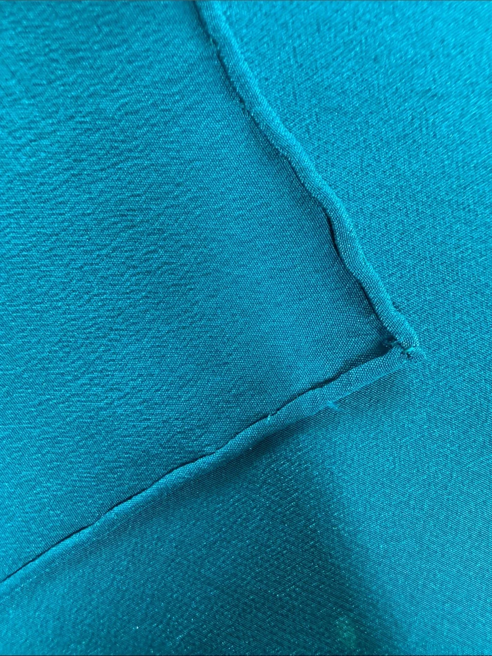 Teal silk scarf